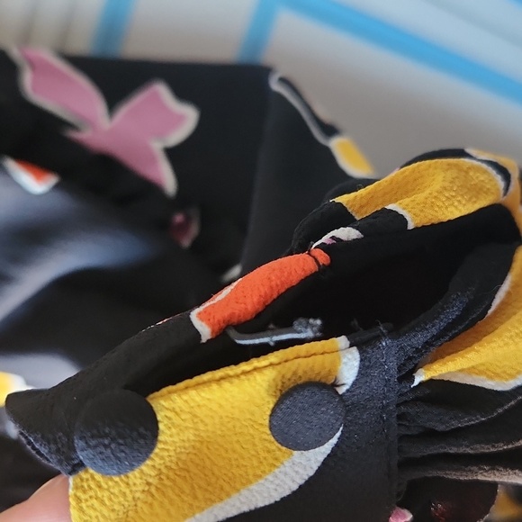 Ted Baker London Yviee Chuck Ruffle Long Sleeve Floral Midi Dress in Black - Picture 9 of 14